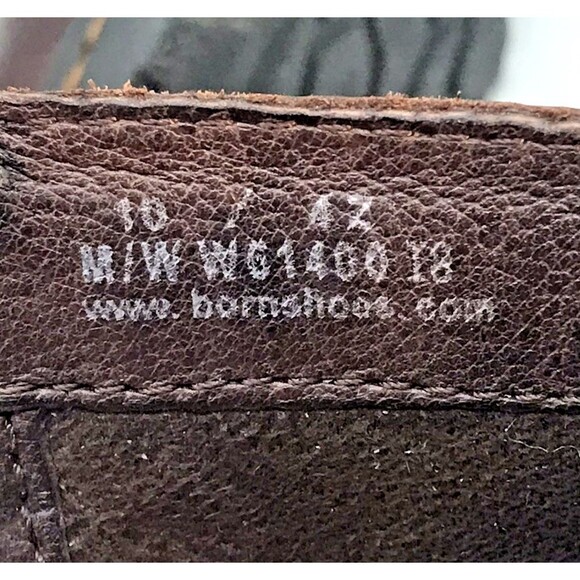 Born Børn Side Zip Chelsea Ankle Boots Men's 10 - EUR 42 Dark Brown Leather Shoe - Picture 9 of 12